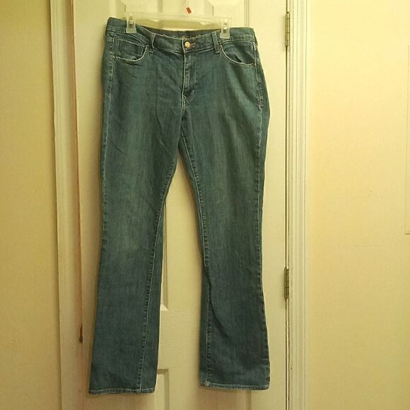 Women's Old Navy "The Sweetheart" boot cut blue jeans size 14 long - Picture 1 of 6